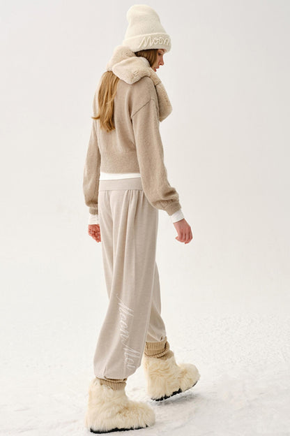 High-End Wool Knit Pants