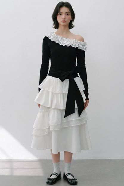 Vintage Flower Puffy Skirt