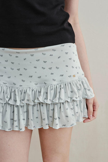 Floral Ruffled Cake Skirt