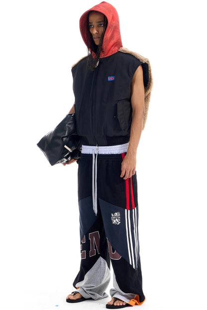 Patchwork Camouflage Hooded Jacket