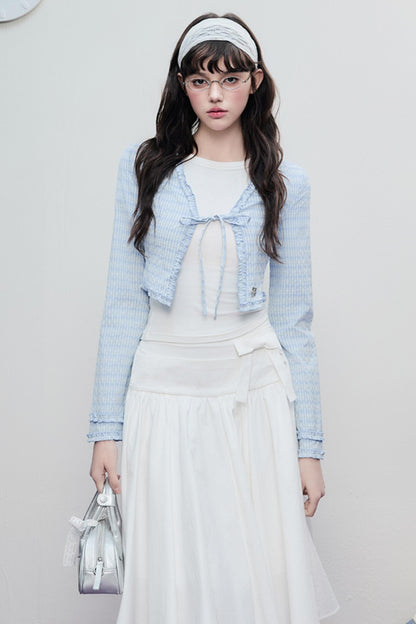 Lace Drawstring Cardigan