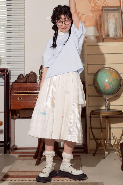 White Midi Skirt