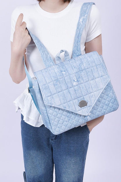 Triangle Flap Rucksack Bag