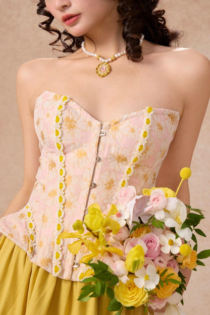 Flower Lace Skirt Set-Up