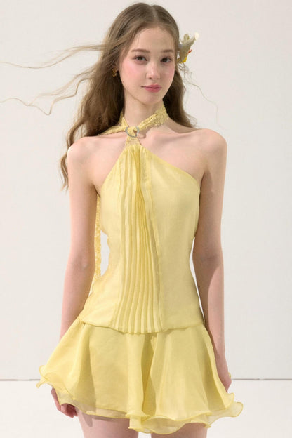 Chiffon Ruffle Skirt Set