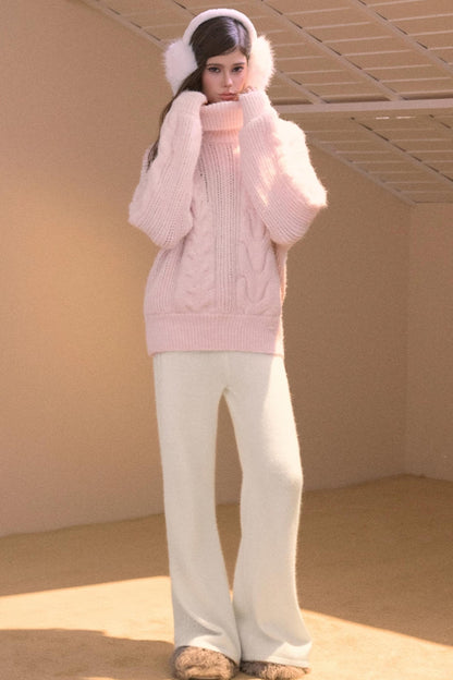 Vintage College Cable Knit Sweater