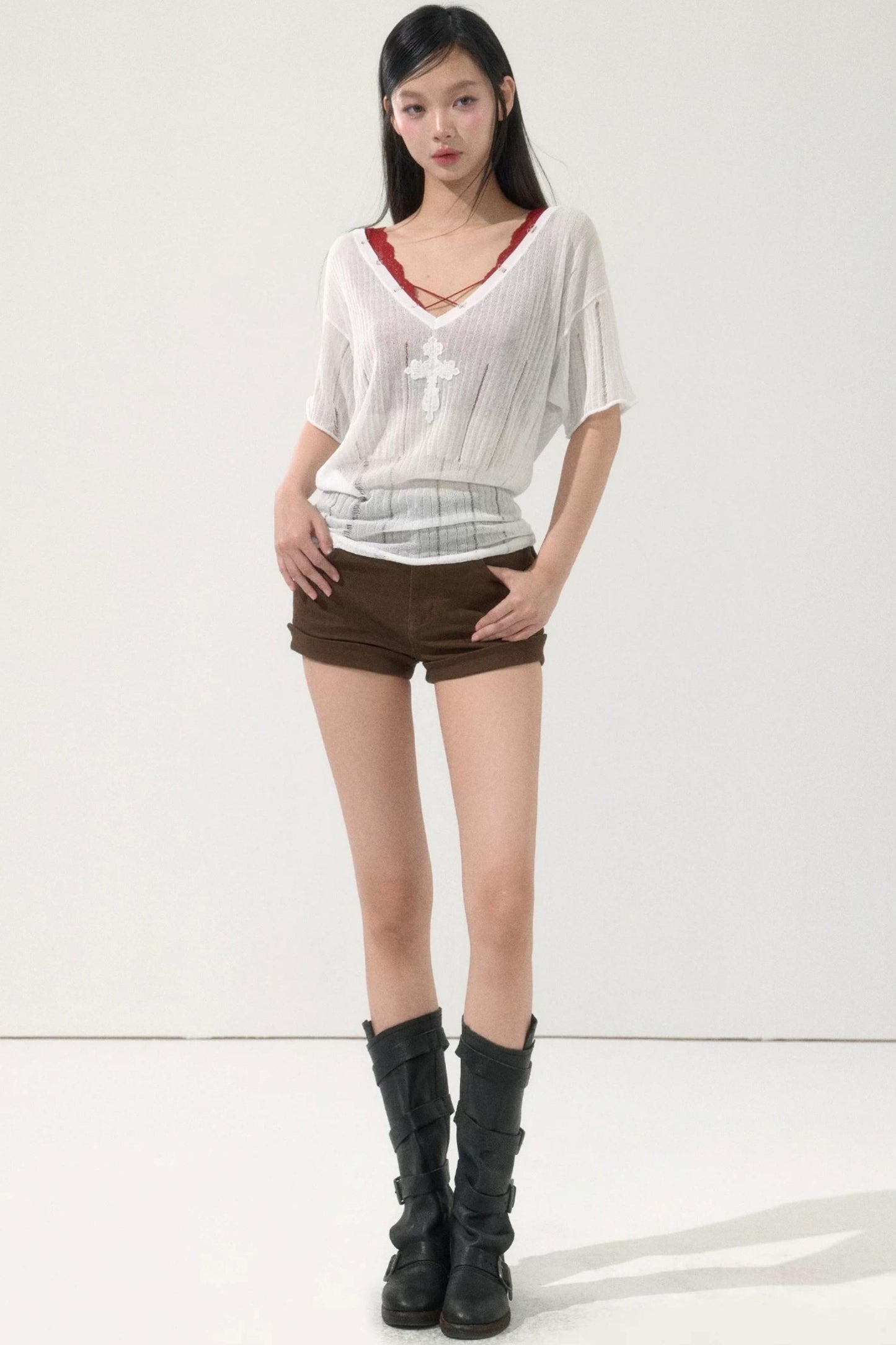 Batwing Sleeve Knit Top