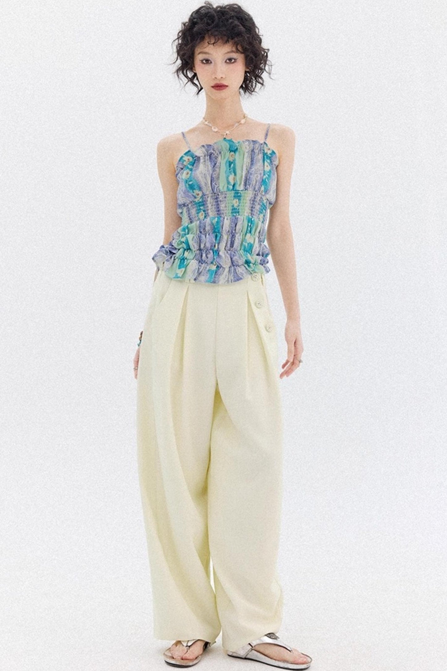 Mist Drawstring Camisole