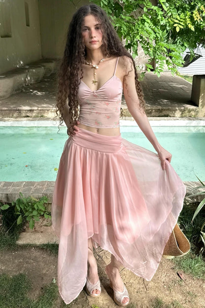 Ruffle Skeleton Skirt Set-Up