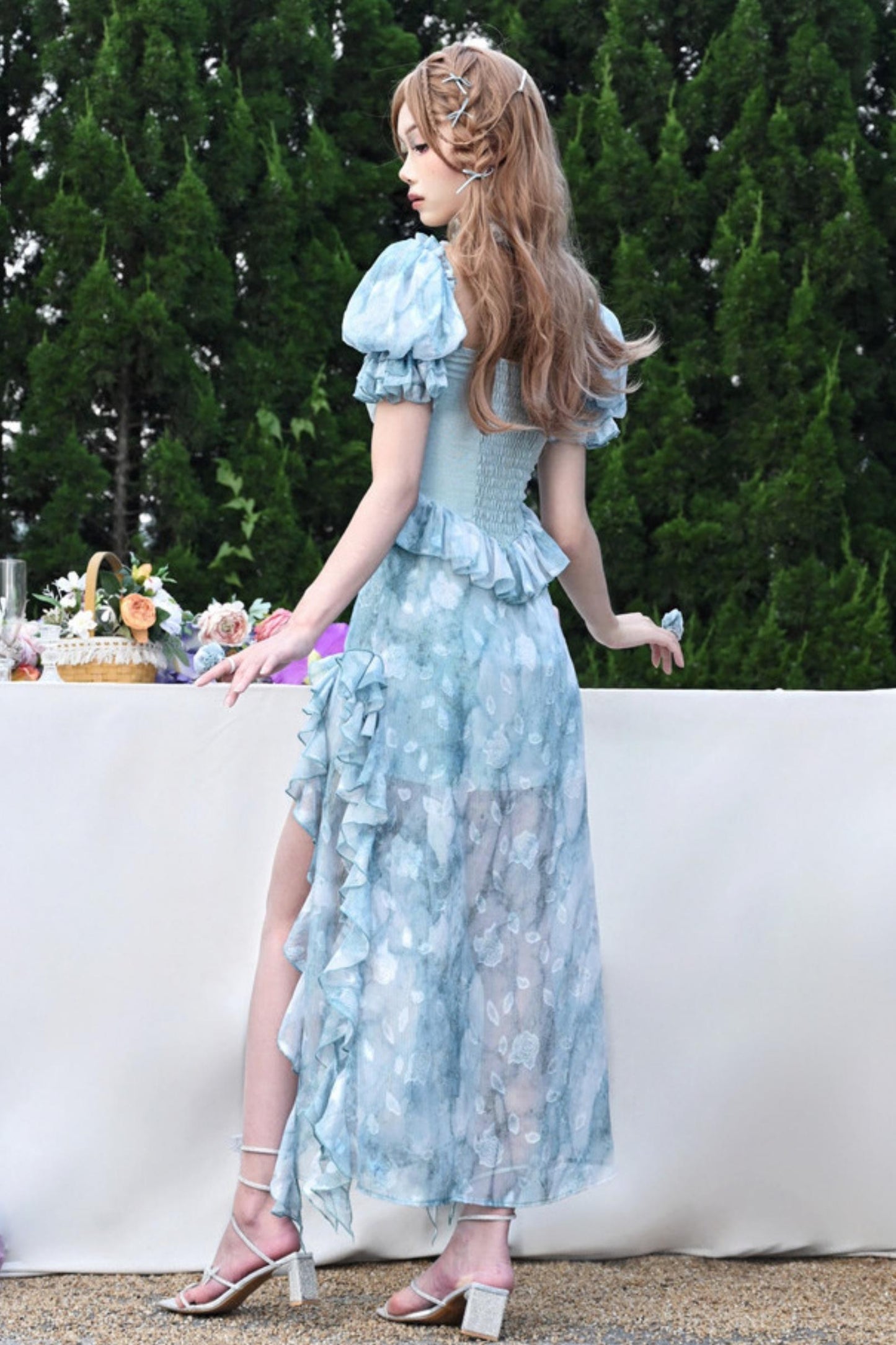 Dreamy Ruffle Tie-Dye Princess Dress Set-Up