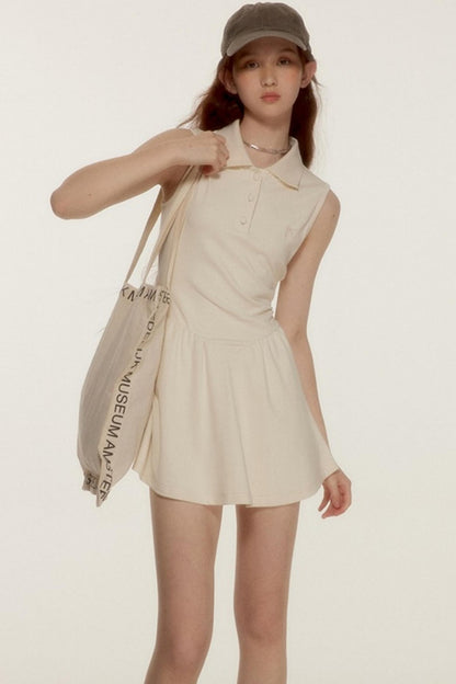 Simple Bow Tennis Dress