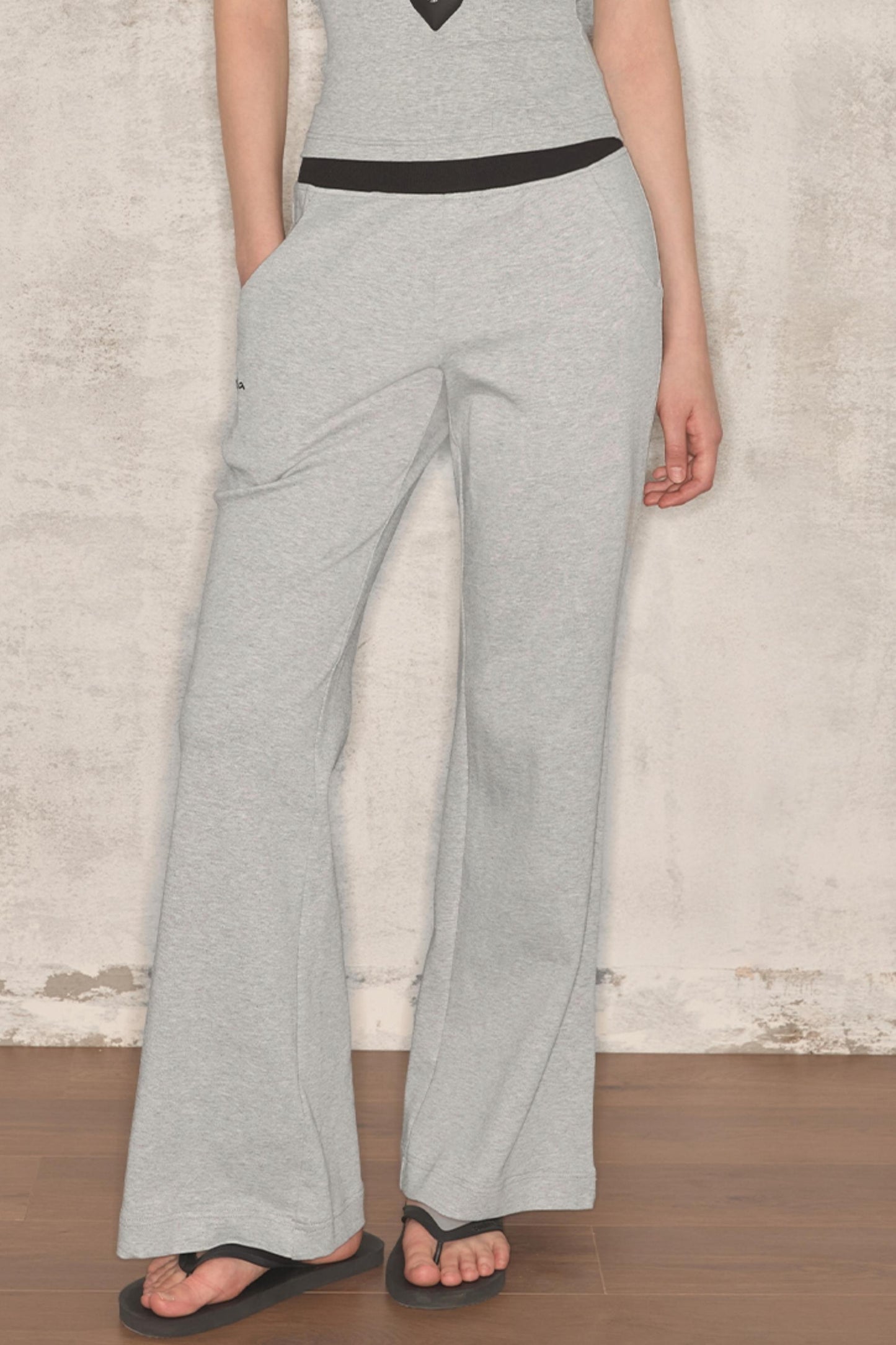 Summer Color-Block Wide-Leg Pants