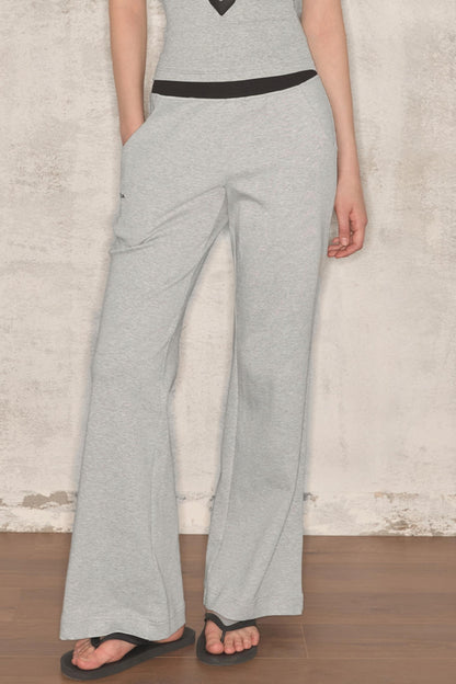 Summer Color-Block Wide-Leg Pants