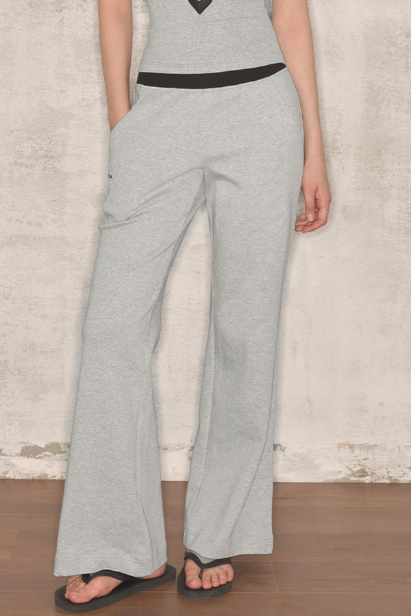 Summer Color-Block Wide-Leg Pants