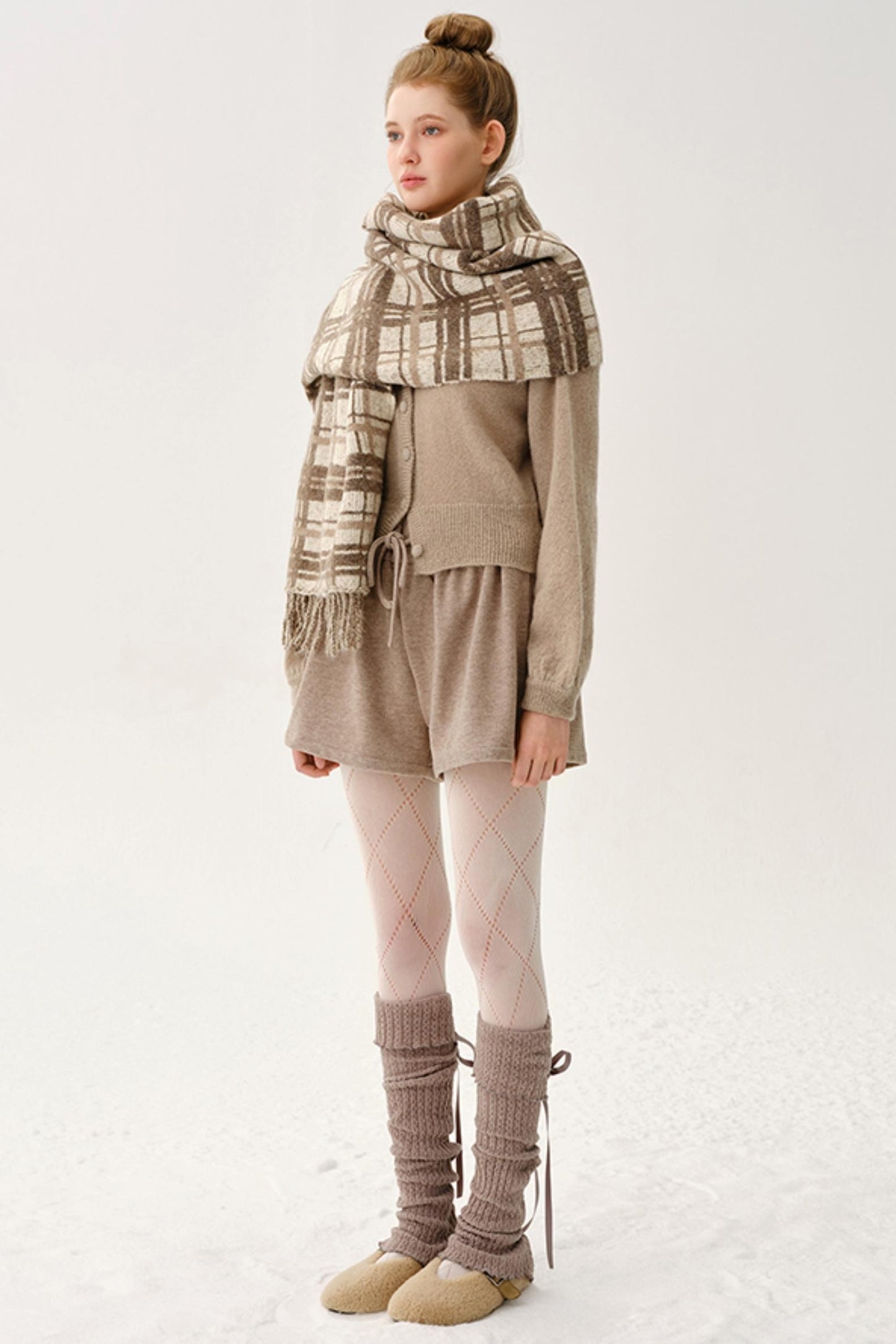 Corduroy Elastic Knit Pants