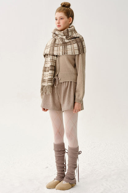 Corduroy Elastic Knit Pants