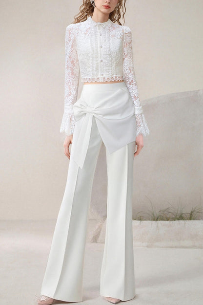 Elegant Lace Top & Pants Set-Up
