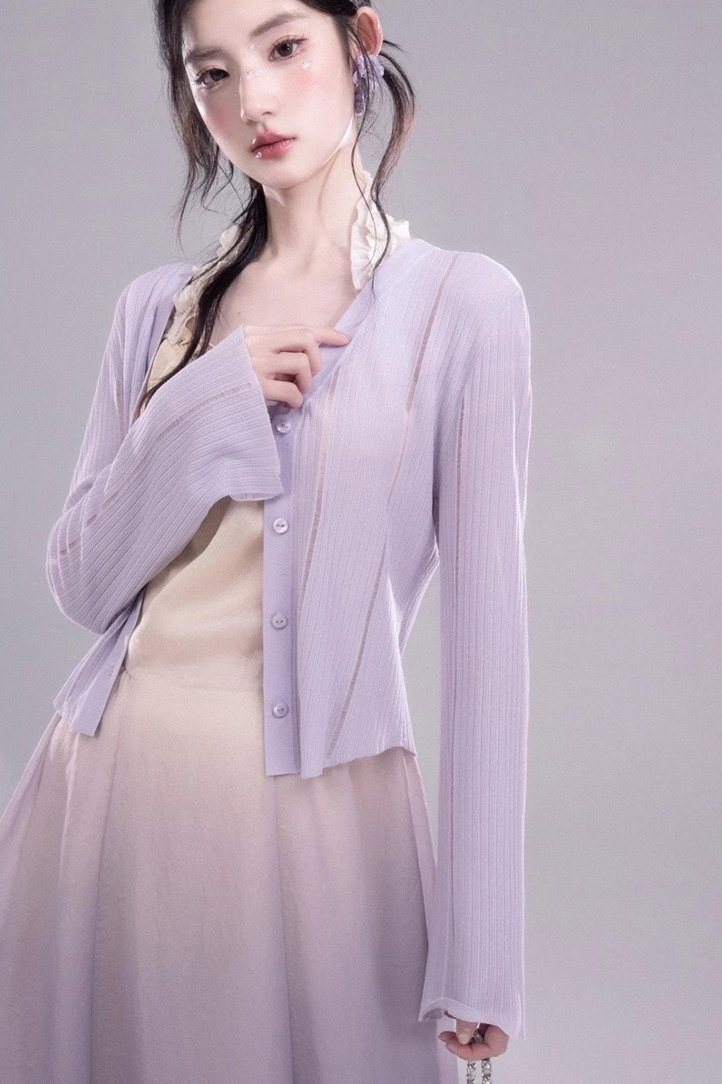 Ethereal Purple A-Line Dress
