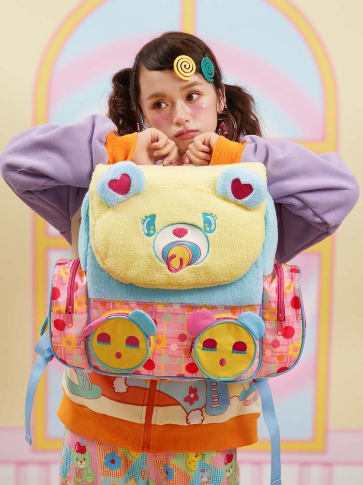 Plush Bear Large Capacity Backpack