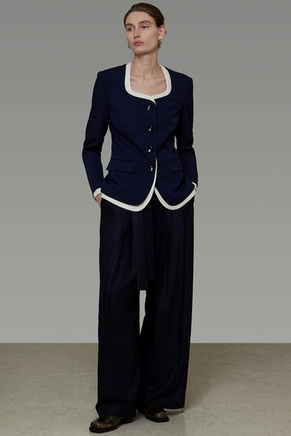 Chic Square Neck Waist Top