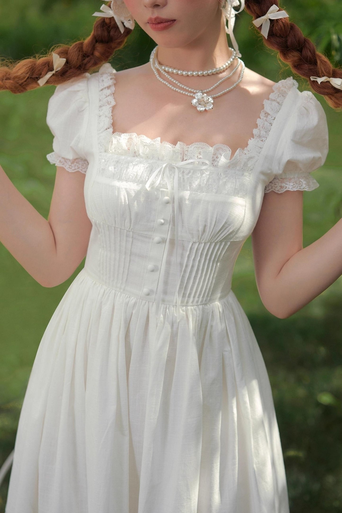 Cinderella Square Neck Dress