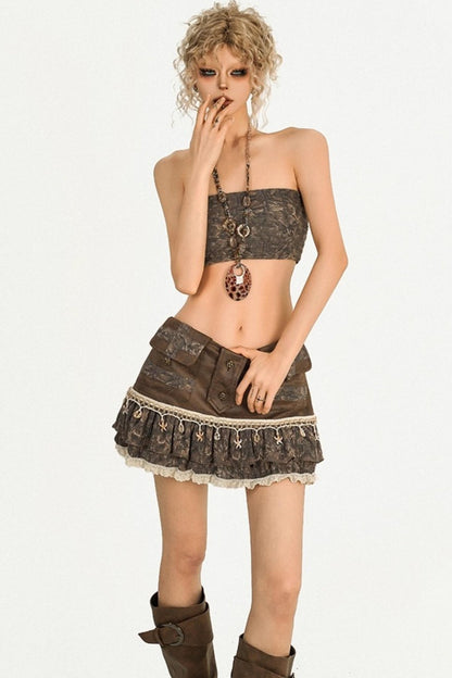 Cool Original Flower Bandeau Top
