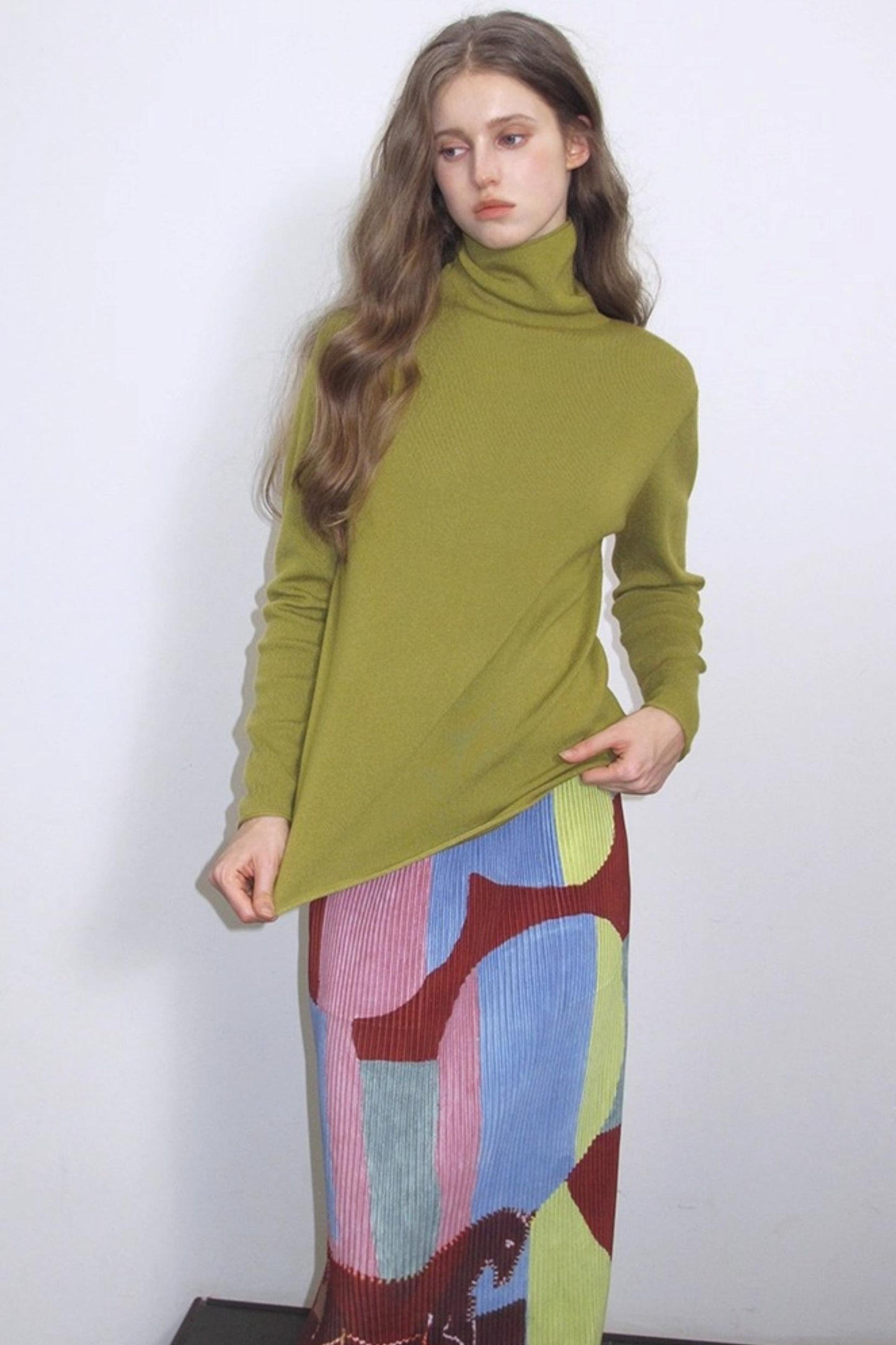 Retro Ivy League Print Skirt