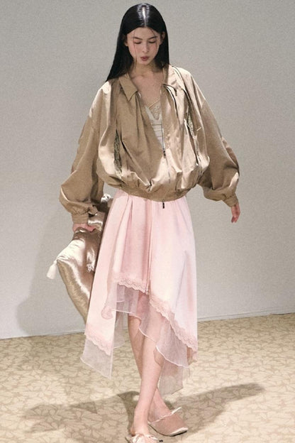 Naia Organ Acetate Skirt