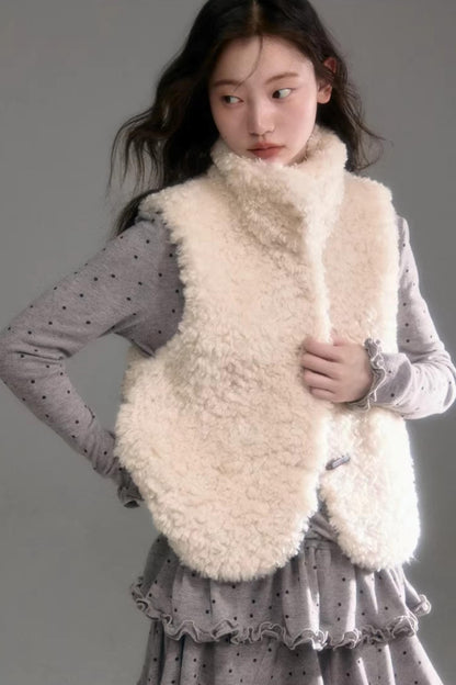 Teddy Curly Fur Vest Jacket