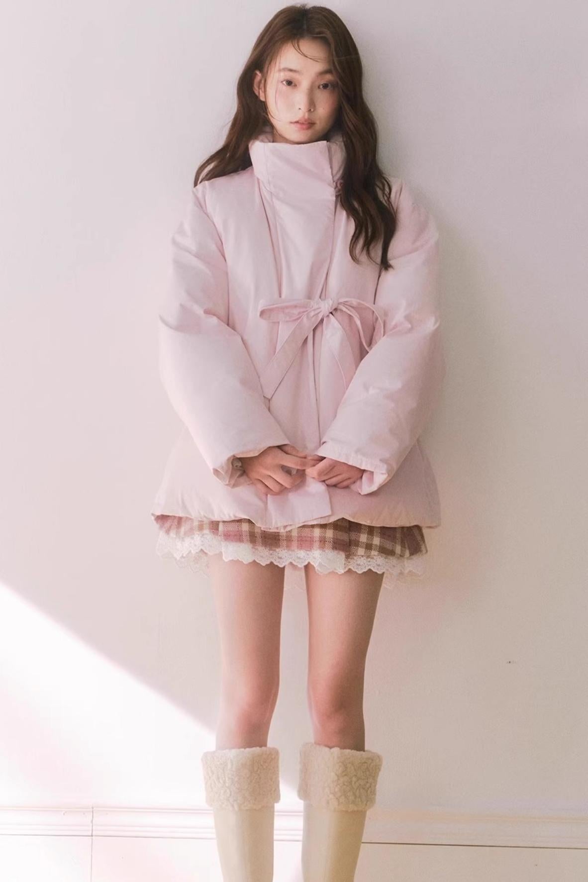 Vintage Plaid Lace Skirt Set-Up