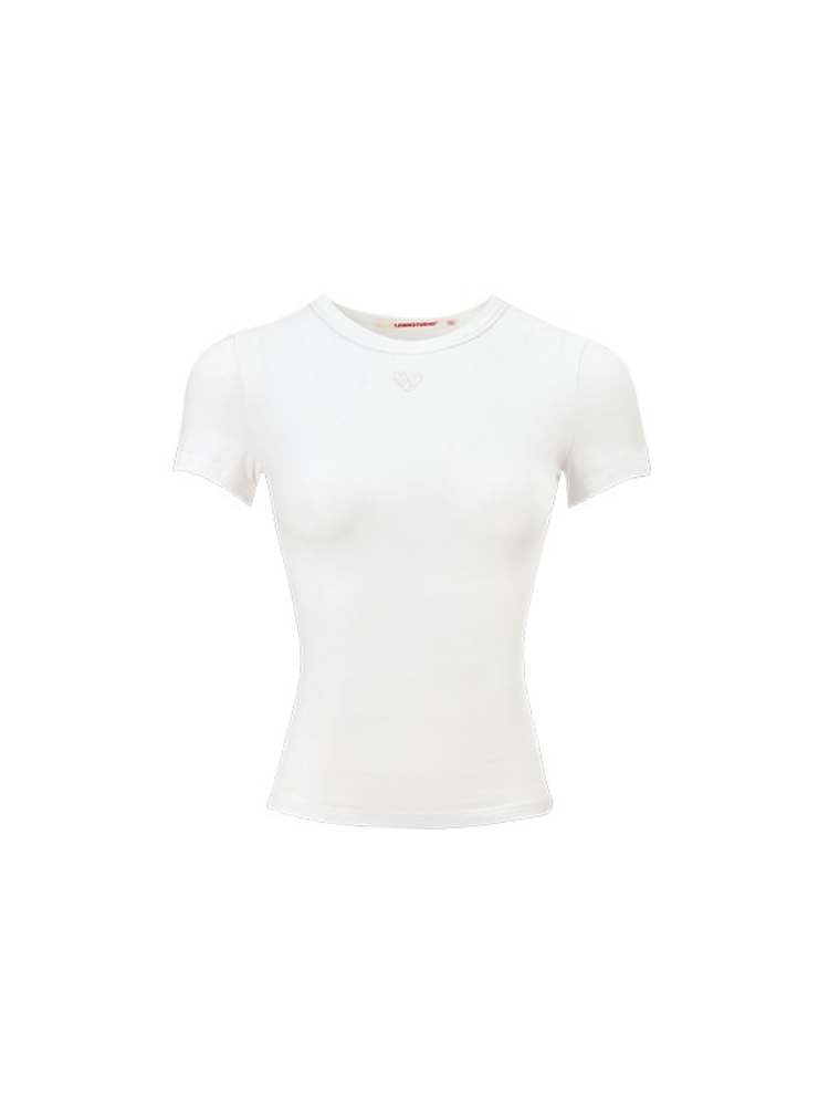 Embroidered Slim Fit Basic T-Shirt