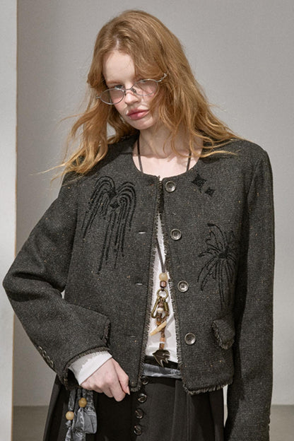 Bead-Embroidered Fireworks Jacket