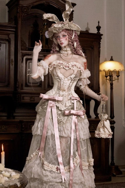 Elegant French Vintage Skirt Set-Up