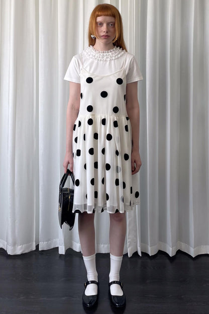 Mesh Polka Dot Dress