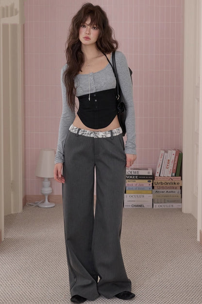 Retro Fit Lace Pants