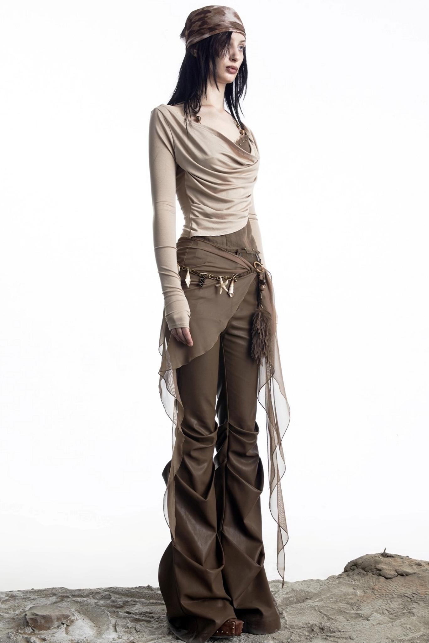 Fake Two Halterneck Swing Top