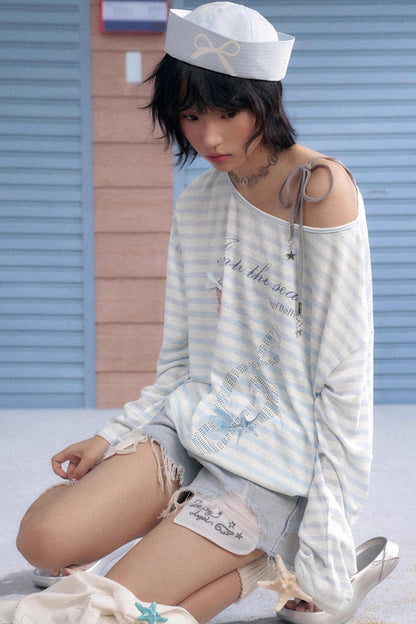 Ocean Striped Summer Smock Set-Up