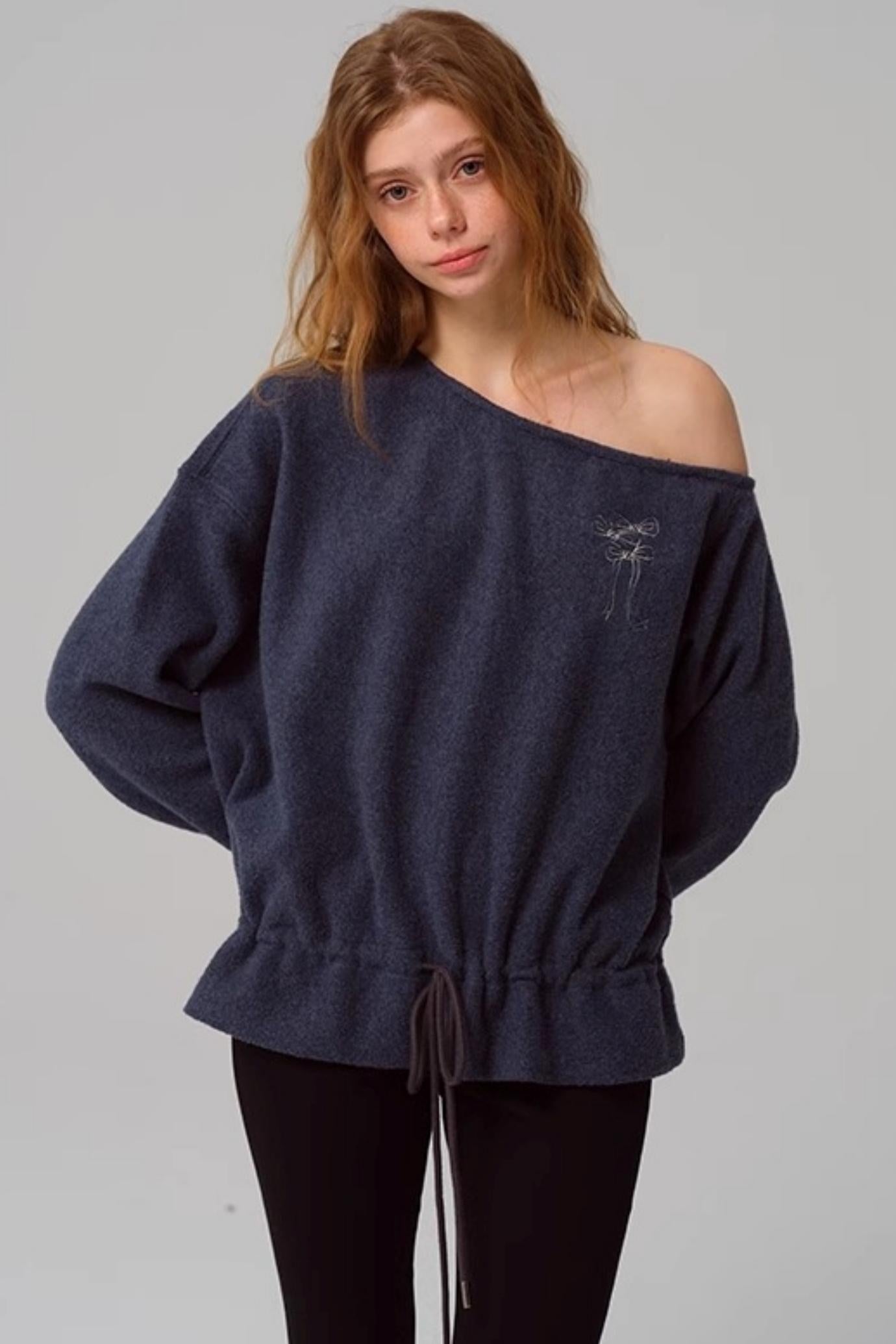 Vintage Two-Tone Tie-Blend Raglan Sweatshirt