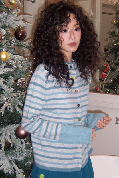 Candy Paper Wool Cardigan Set-Up