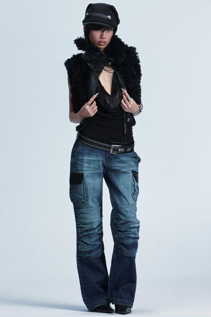 Retro Knitted Patchwork Hat