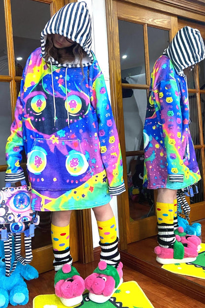 Colorful Cartoon Hooded Jacket