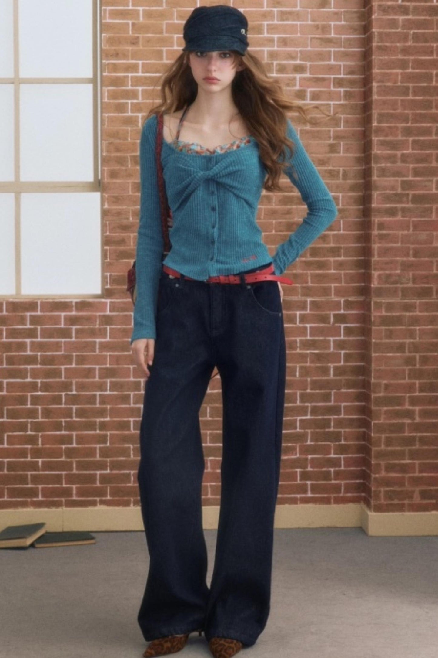 Winter Simple Straight Fleece Jeans