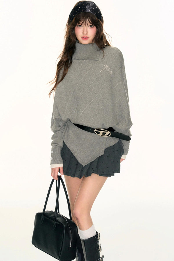 Embroidery Logo Cape Knitwear