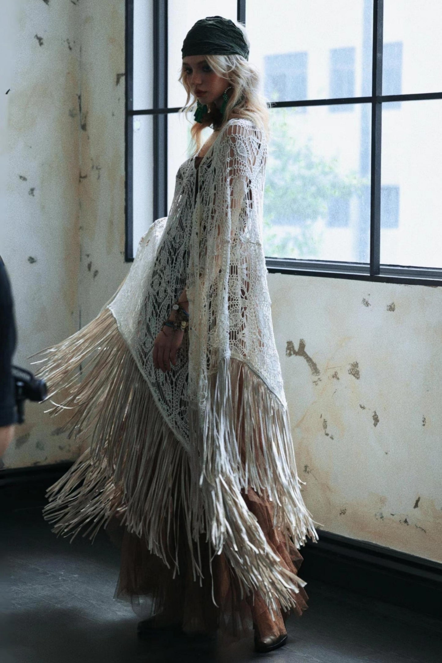 Earthy Tassel Shawl