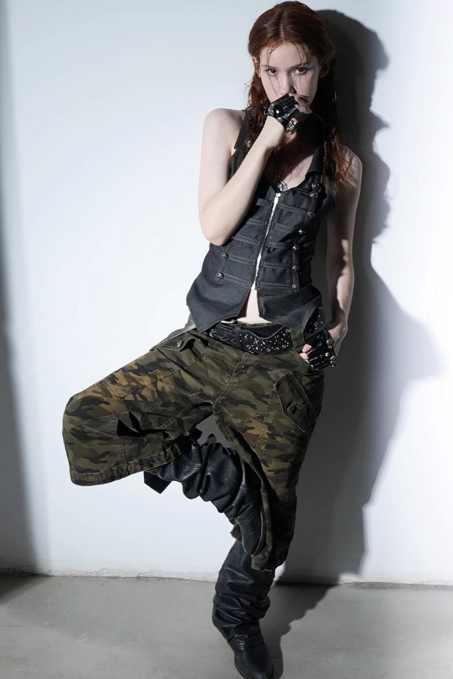 Camouflage Flare Pants