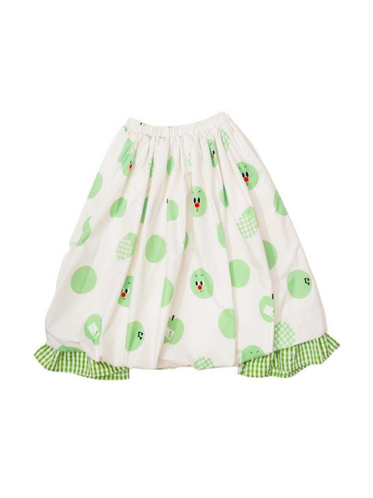 Apple Polka Dots Bud Skirt