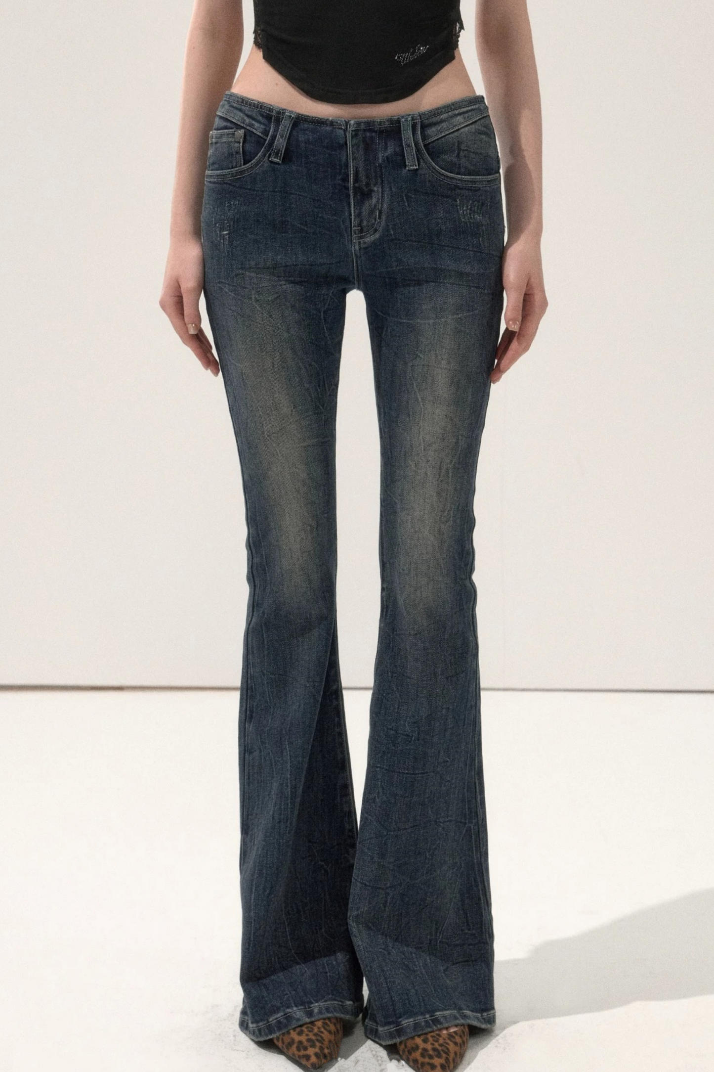 Vintage Flared Denim Pants