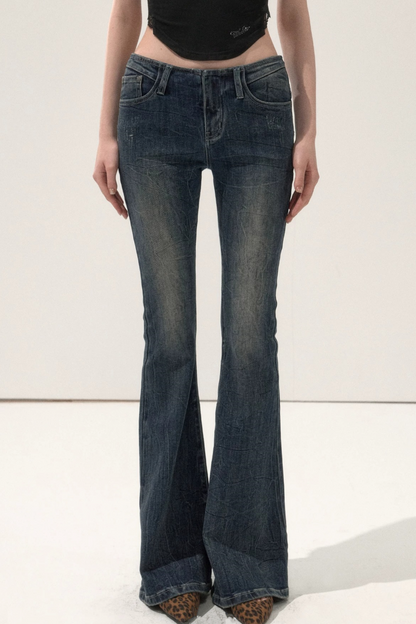Vintage Flared Denim Pants
