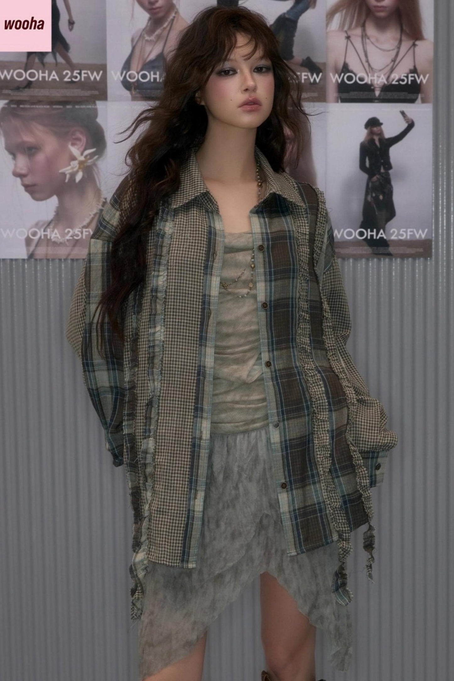 Retro Plaid Casual Loose Shirt