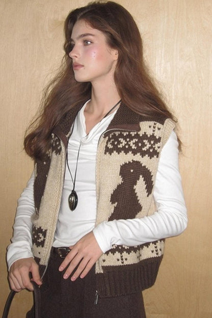 Rabbit Wool Cardigan